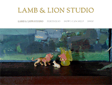 Tablet Screenshot of lamblionstudio.com
